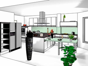 3D Küchenplanung von InnoGenium Küchen Leipzig